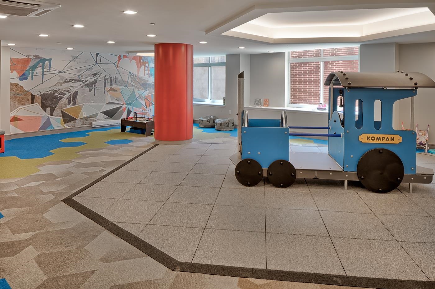 1450 Washington Street, Unit 609 Hoboken, NJ 07030 - Photo 20 of 30 a kitchen with stainless steel appliances kitchen island granite countertop a stove and a cabinets