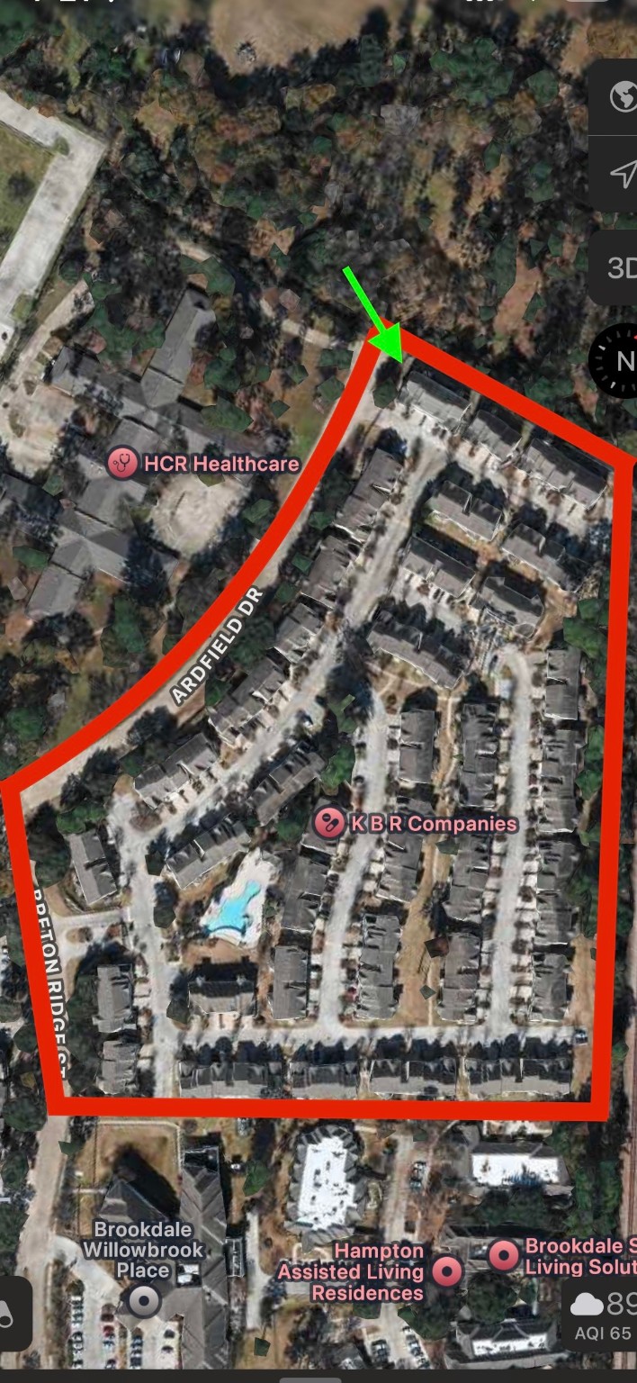 13600 Breton Ridge Street, Unit 7B Houston, TX 77070 - Photo 23 of 23 Building 7 is located in the very back of the community with NO back neighbors. Just green space for a beautiful and peaceful view from your balcony!