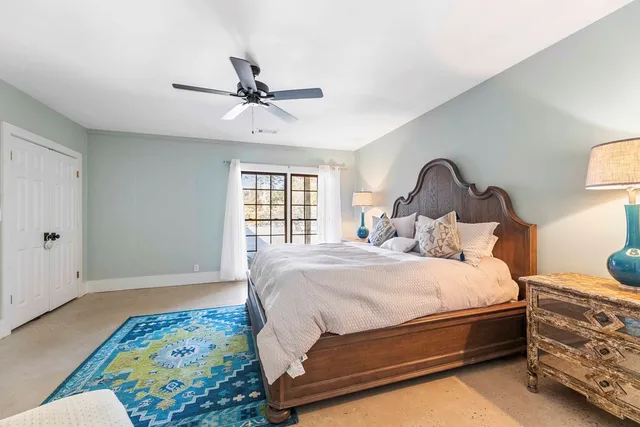 a living room with a window