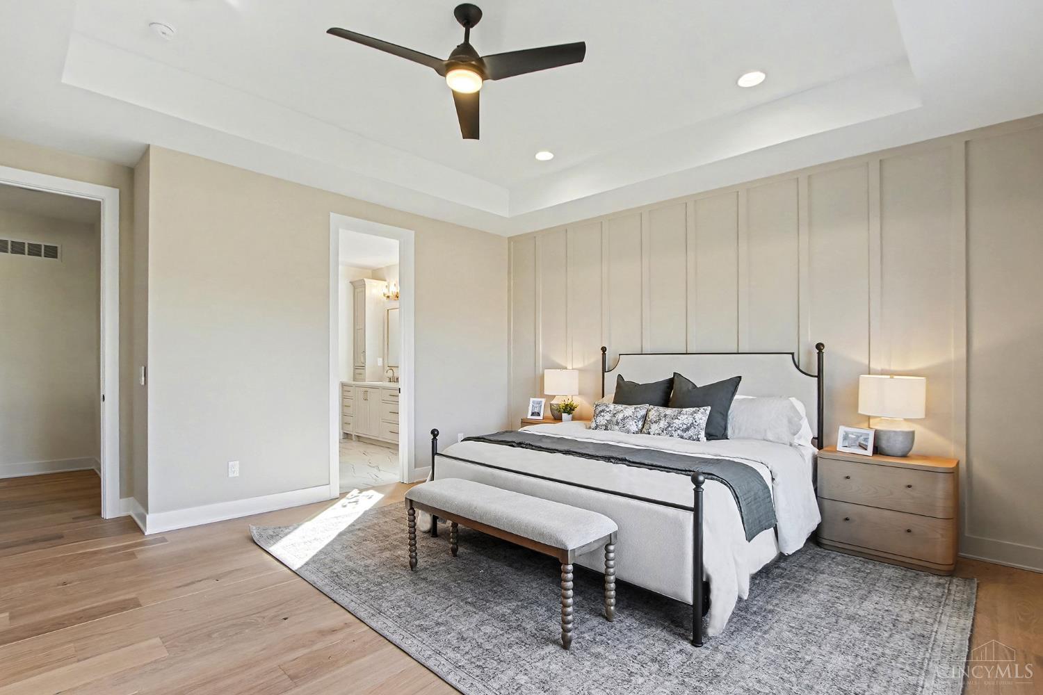 6956 Shadow Ridge Road Cincinnati, OH 45230 - Photo 17 of 37 Large Primary Suite with Tray Ceiling & Custom Feature Wall