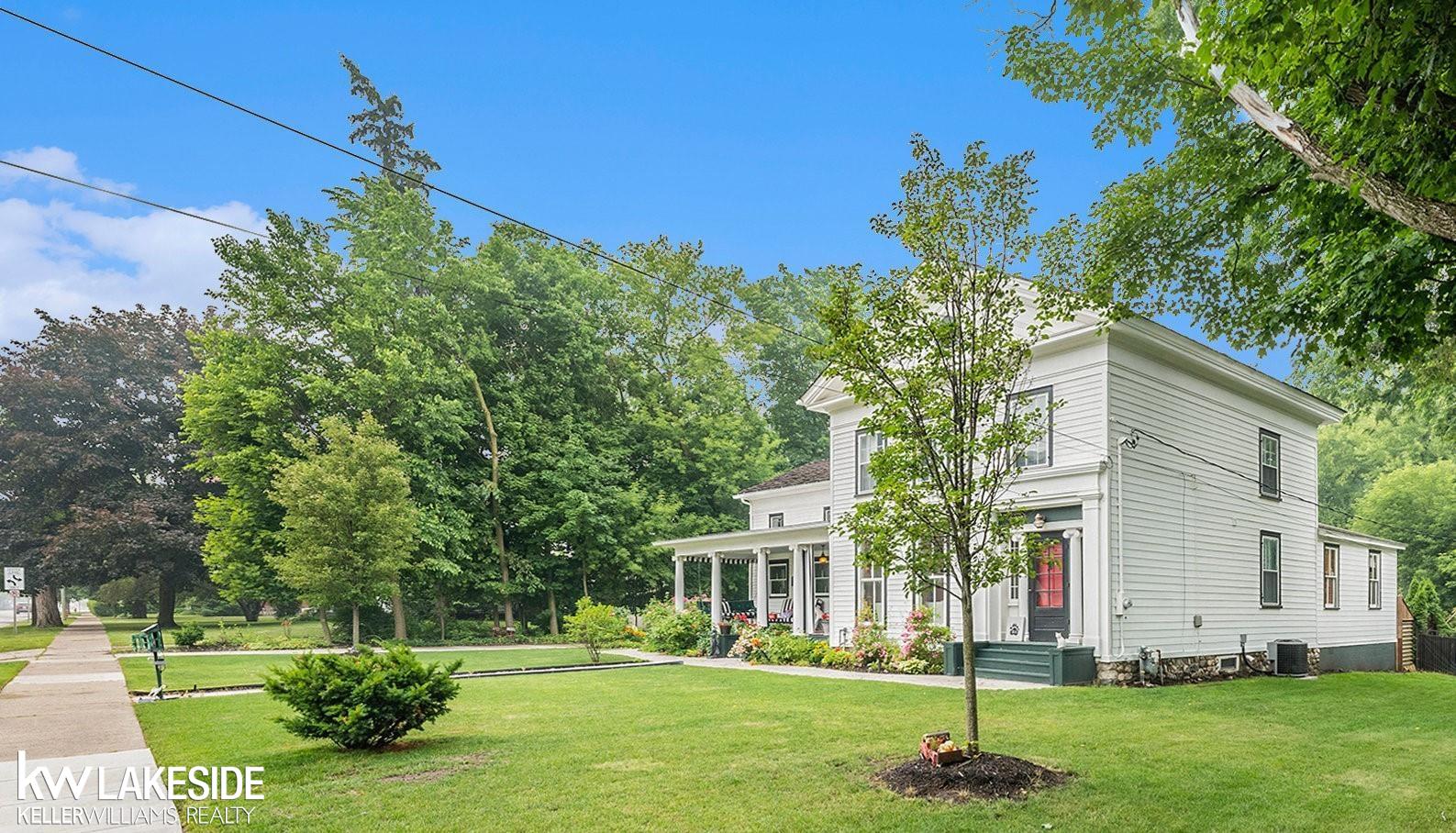 Sidewalk view of home