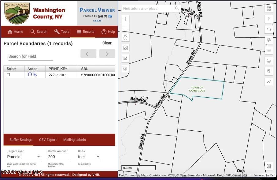461 King Road Buskirk, NY 12028 - Photo 8 of 12 Map of parcel
