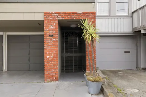 a view of a door of the house