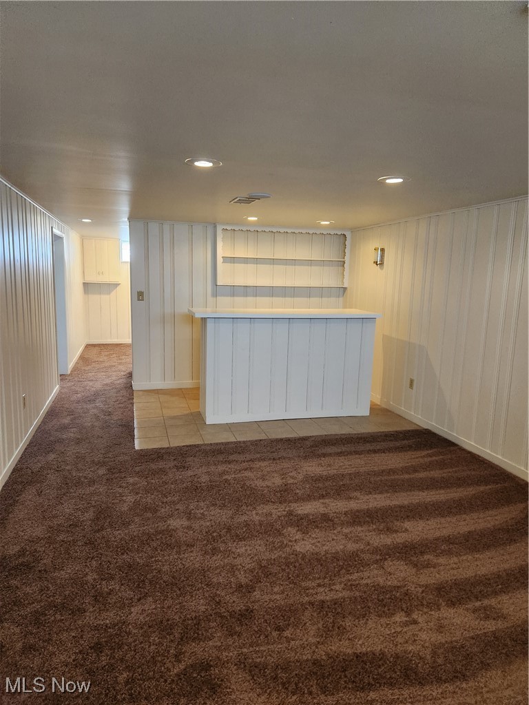 9716 Alexander Road Garfield Heights, OH 44125 - Photo 12 of 19 Rec Room, Dry Bar, Recess Lighting