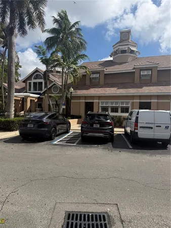 a car parked in front of a building