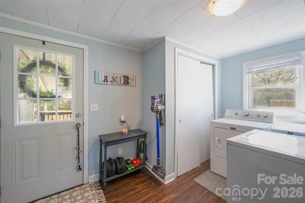 a room with storage and utility