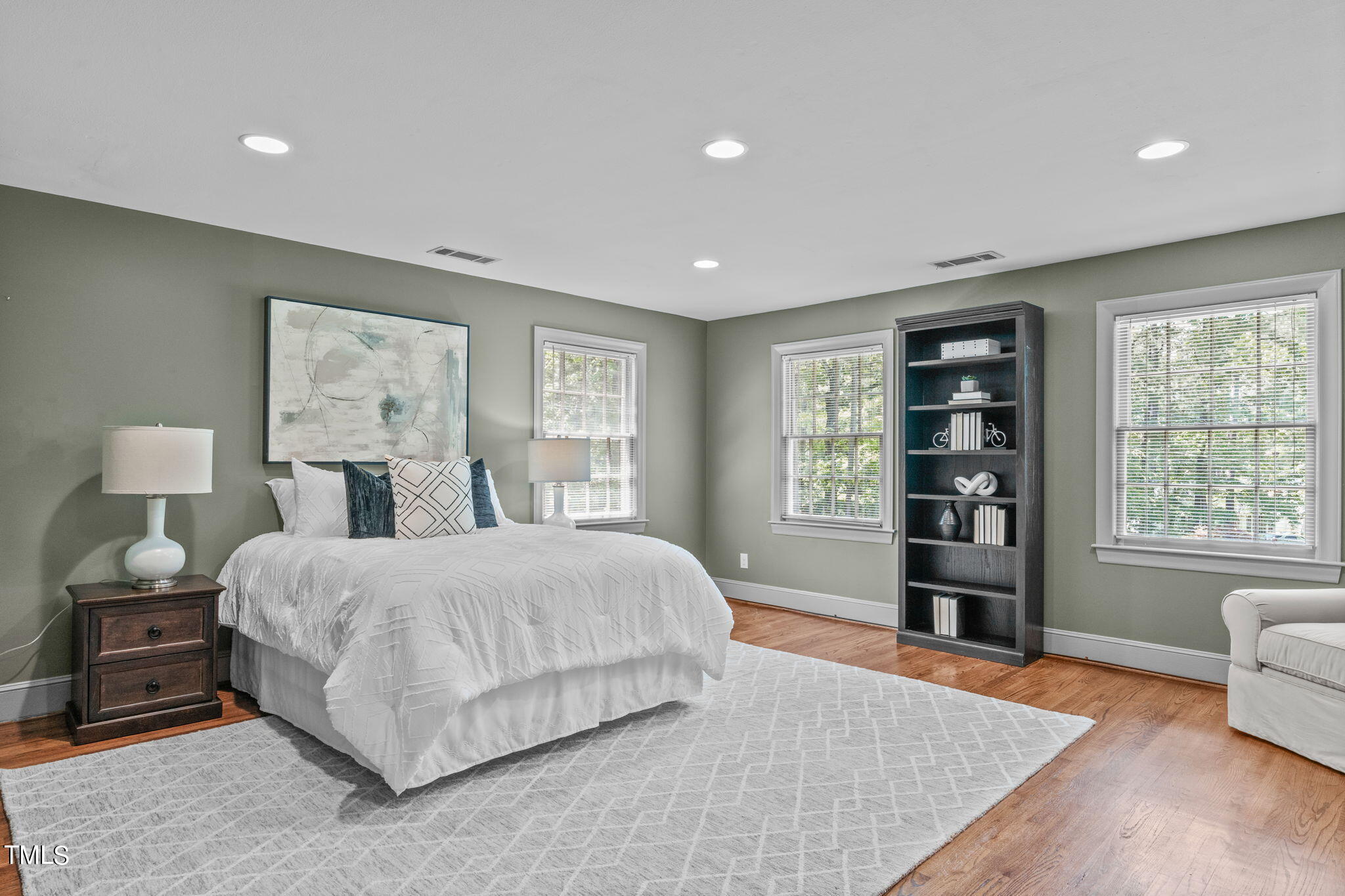 3919 Regent Road Durham, NC 27707 - Photo 53 of 87 a bedroom with a large bed and a window