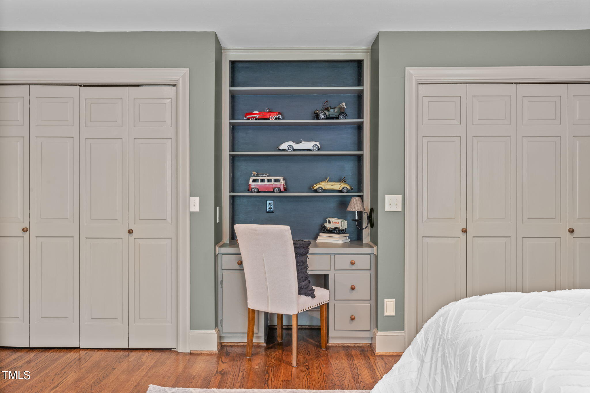 3919 Regent Road Durham, NC 27707 - Photo 55 of 87 a bedroom with a bed and a closet