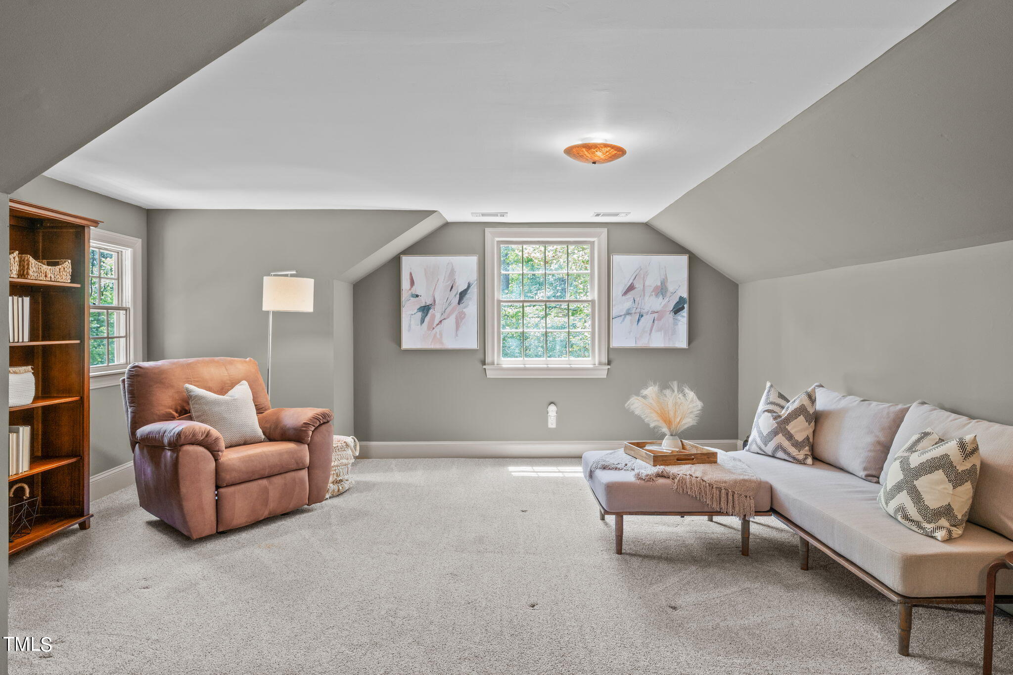 3919 Regent Road Durham, NC 27707 - Photo 58 of 87 a living room with furniture and a large window