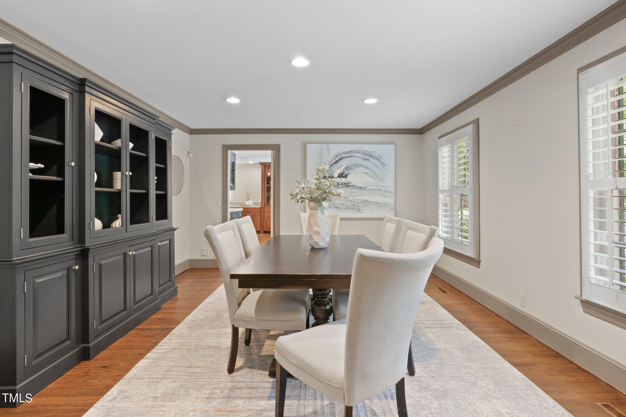 3919 Regent Road Durham, NC 27707 - Photo 9 of 87 a view of a dining room with furniture window and wooden floor