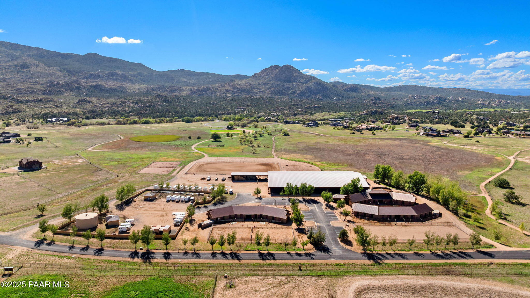 9515 North Equine Road Prescott, AZ 86305 - Photo 42 of 51 an aerial view of residential houses with outdoor space