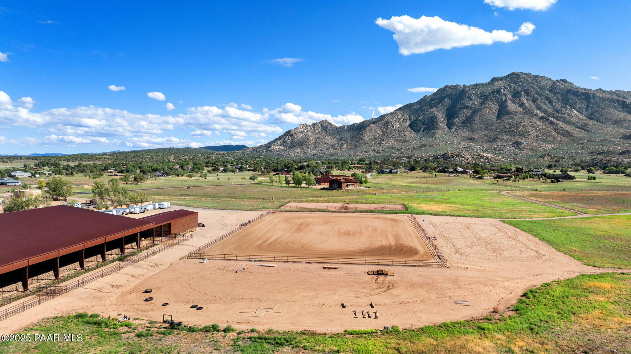 9515 North Equine Road Prescott, AZ 86305 - Photo 43 of 51 a view of a swimming pool with an outdoor seating yard and mountain view in back