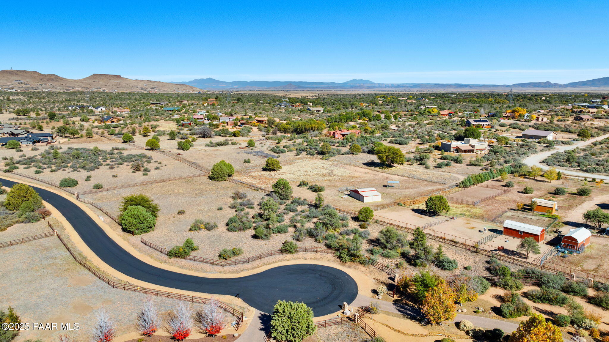 9515 North Equine Road Prescott, AZ 86305 - Photo 9 of 51 an aerial view of residential houses with outdoor space