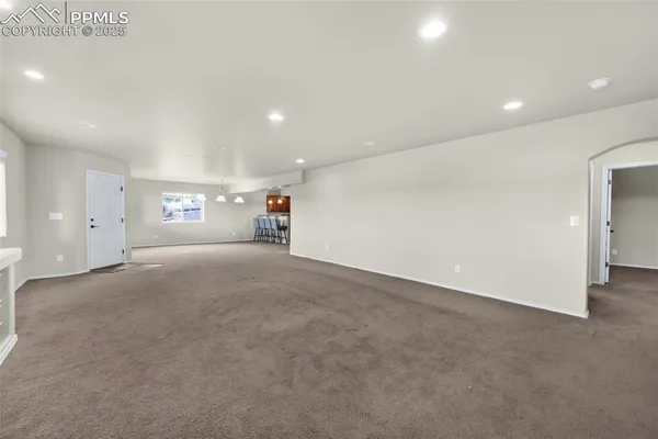 a view of an empty room