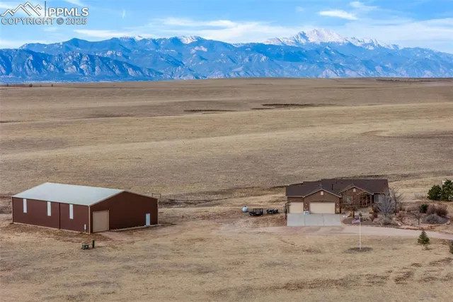 a view of wooden house