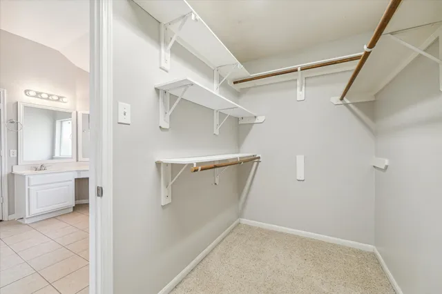 a view of walk in closet