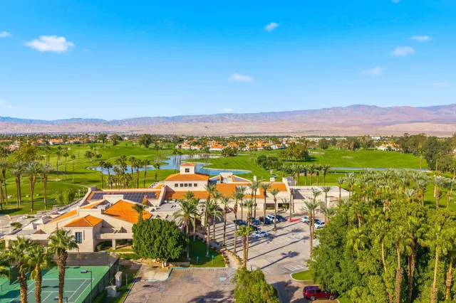 a view of a lake with a city