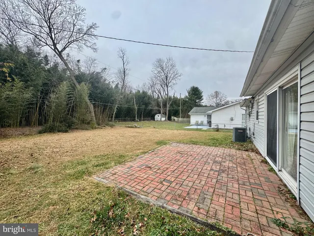 a backyard of a house