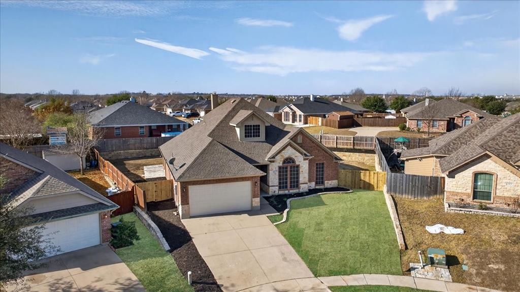 313 Nutmeg Court Burleson, TX 76028 - Photo 39 of 40 an aerial view of a house with a yard