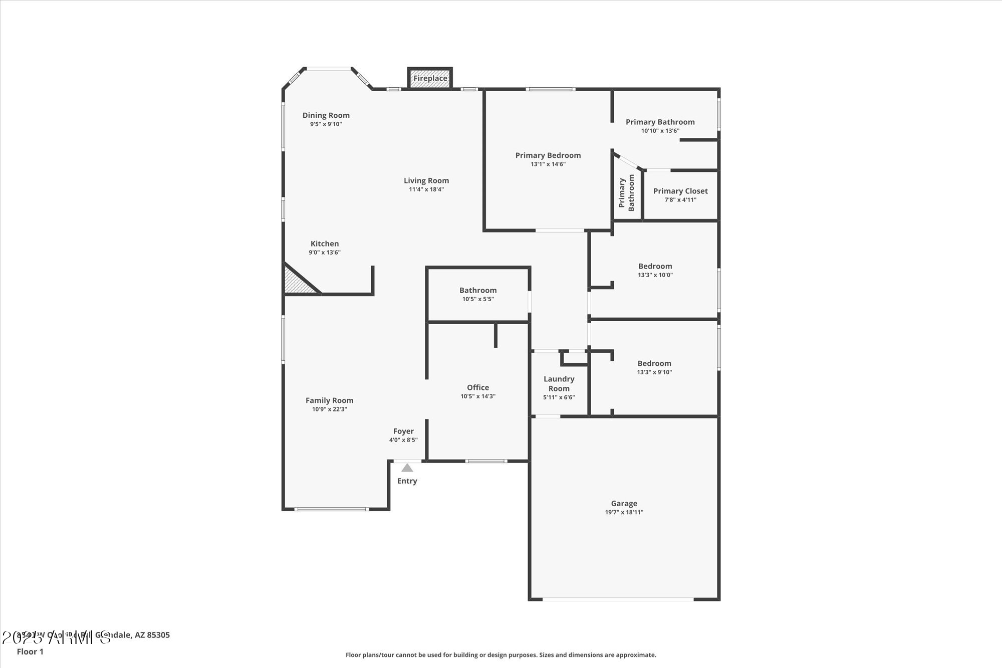 8540 West Ocotillo Road Glendale, AZ 85305 - Photo 22 of 22 a picture of floor plan