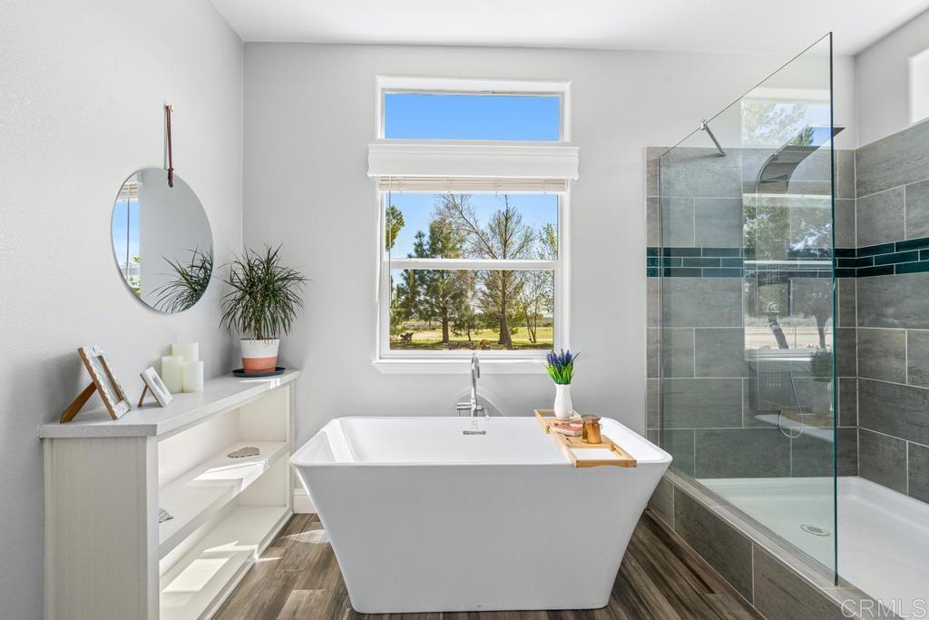 2815 Miller Valley Road Pine Valley, CA 91962 - Photo 19 of 45 a bathroom with a tub a potted plant and a sink
