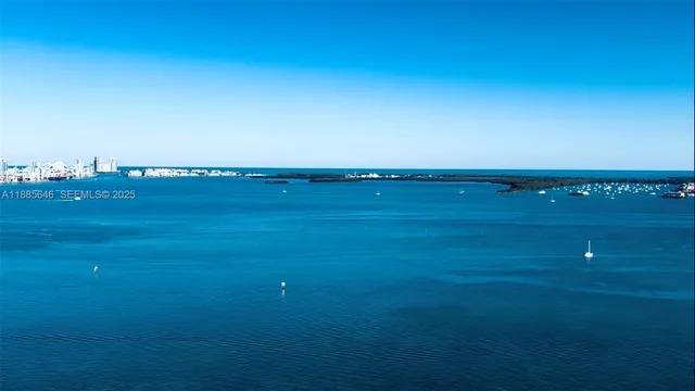 a view of a lake with a mountain