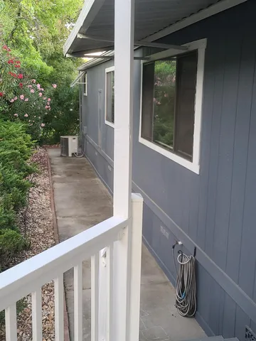 a view of outdoor space with seating