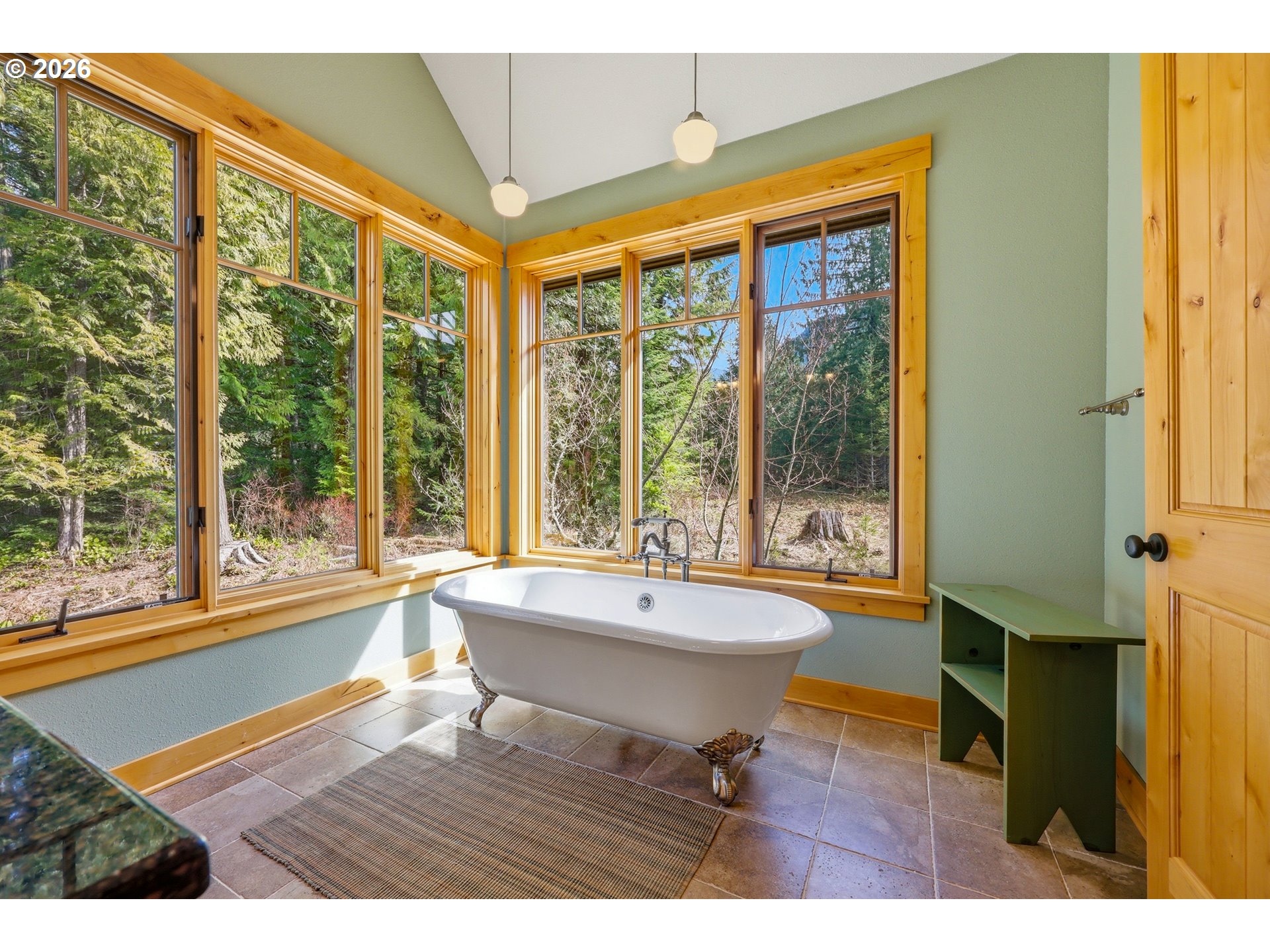 20680 East Glacier View Road Rhododendron, OR 97049 - Photo 27 of 48 a living room with pool table and a large window