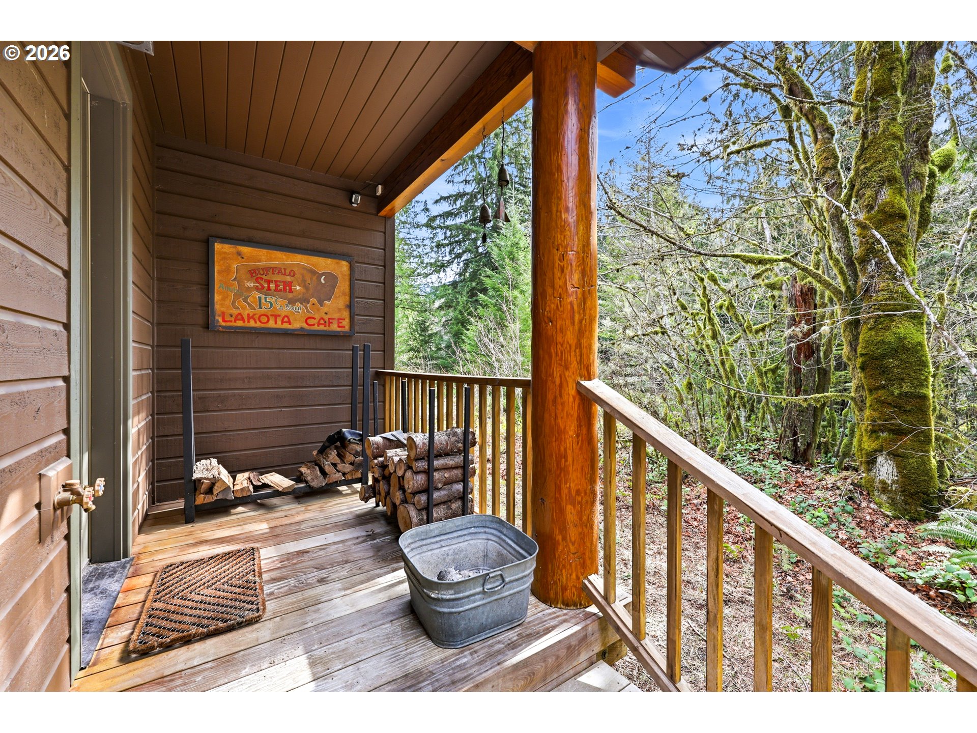 20680 East Glacier View Road Rhododendron, OR 97049 - Photo 38 of 48 a view of porch with furniture and garden