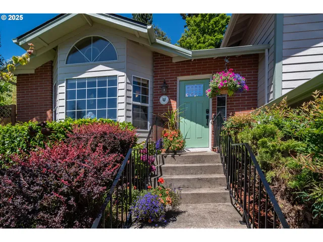 a front view of a house