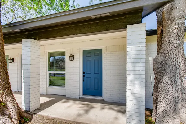 a view of front door