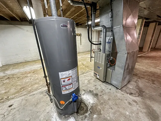 a view of a room with wooden walls
