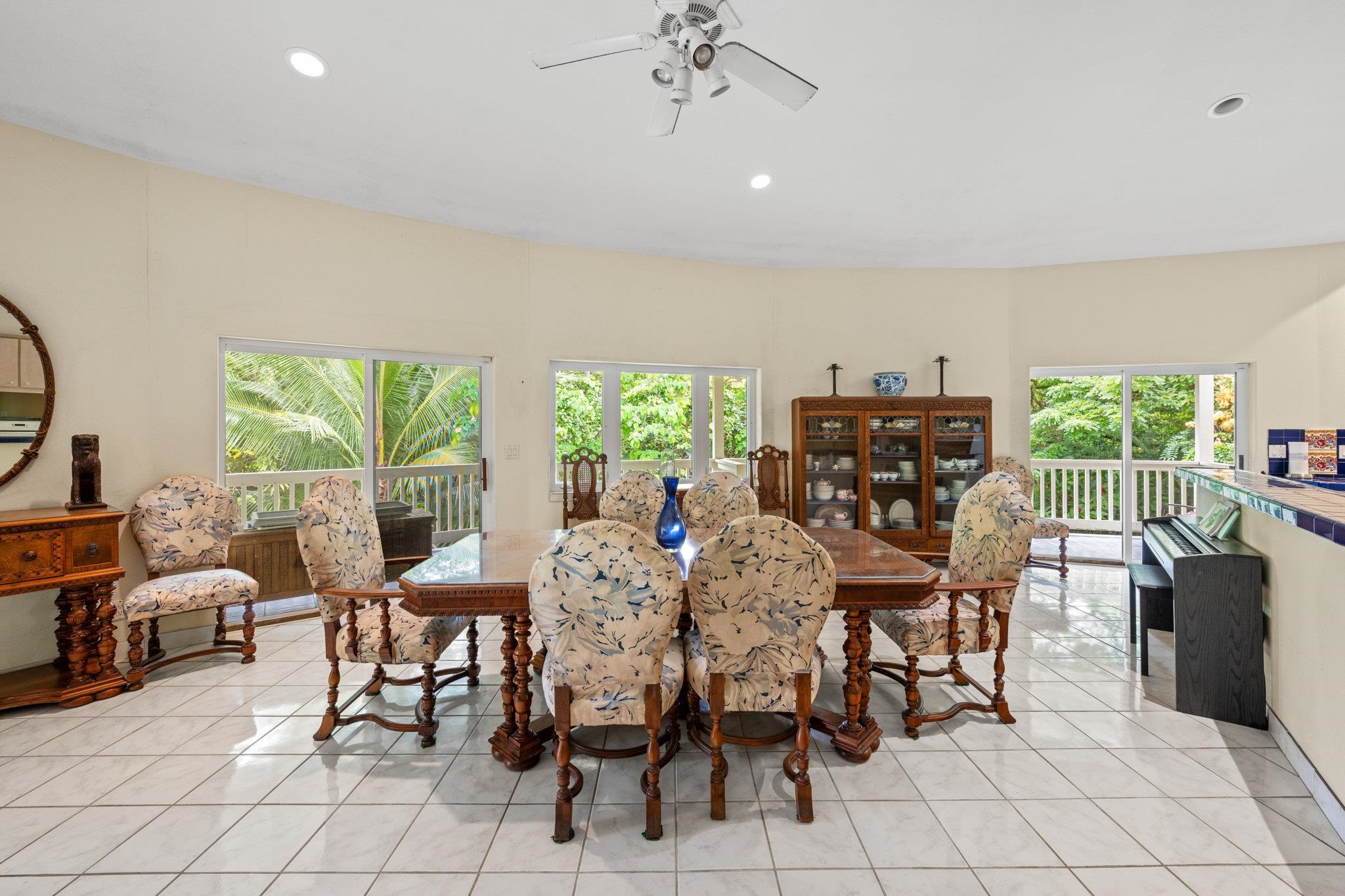 155 Uwala Road Hana, HI 96713 - Photo 7 of 41 a view of a dining room with furniture window and outside view