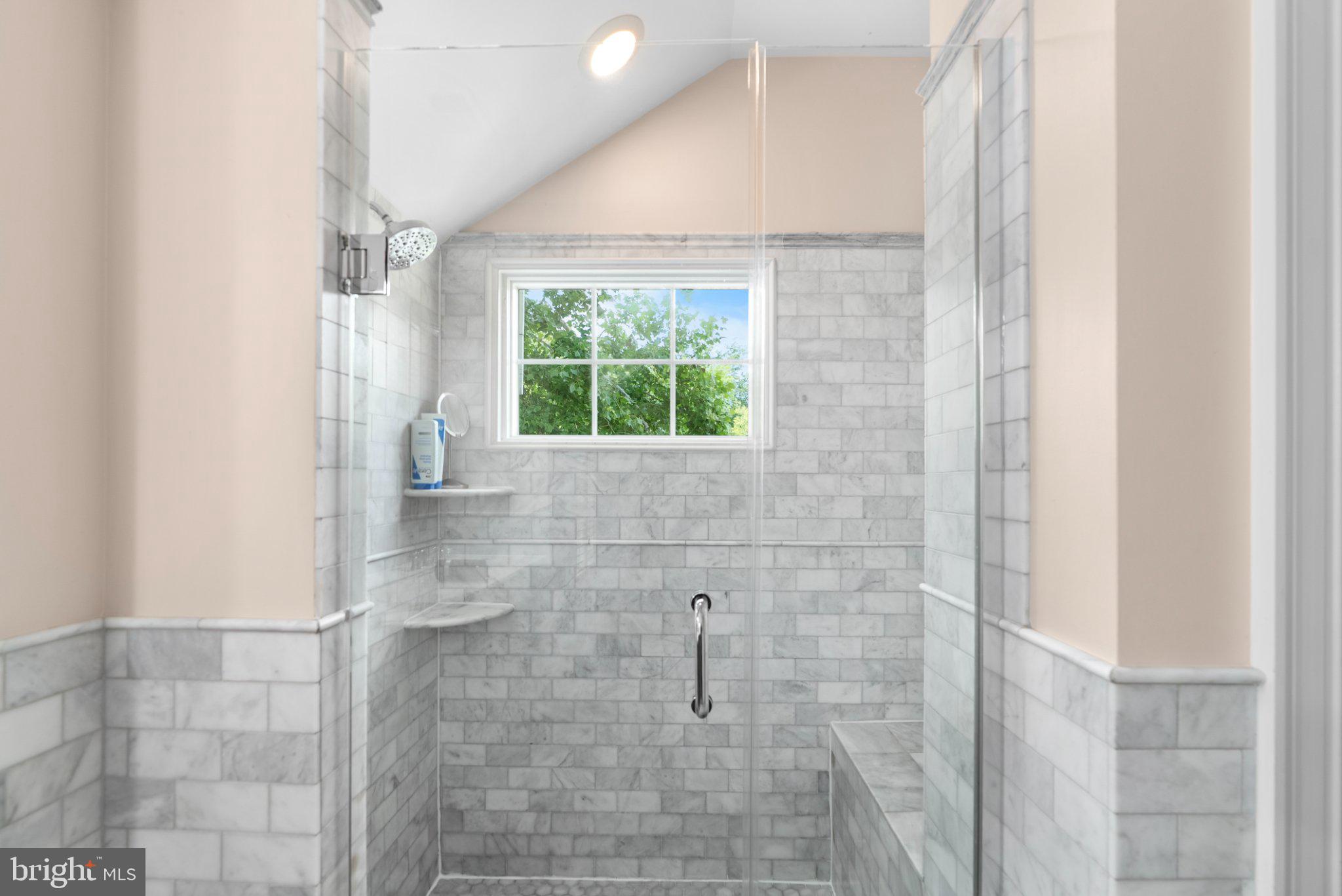 1000 West Braddock Road Alexandria, VA 22302 - Photo 24 of 55 Serene marble shower with natural light.