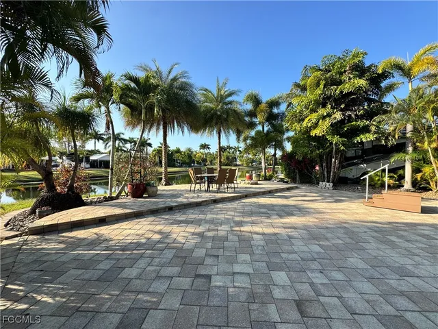 a view of a backyard of a house