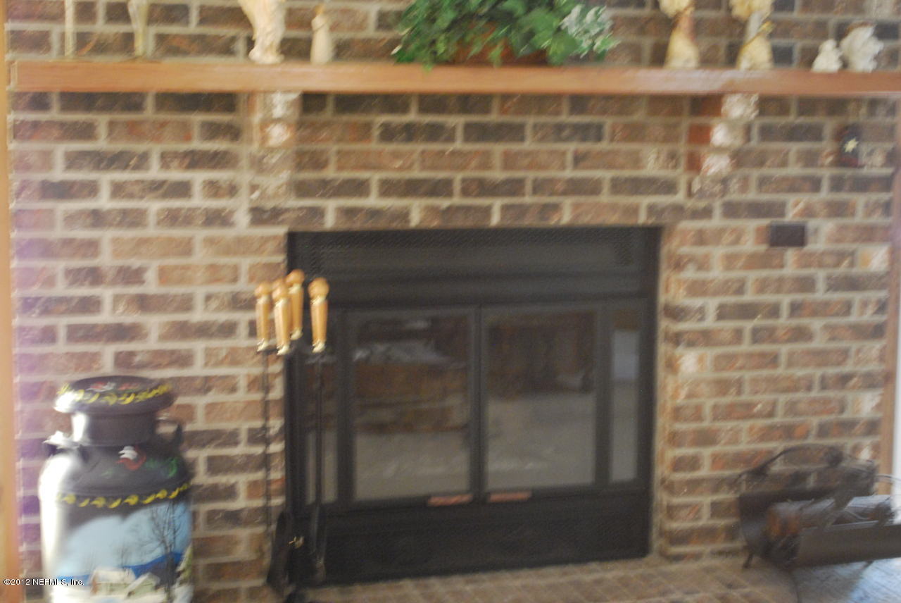 2168 Carter Braxton Road Orange Park, FL 32073 - Photo 8 of 24 Brick Fireplace in Living Room