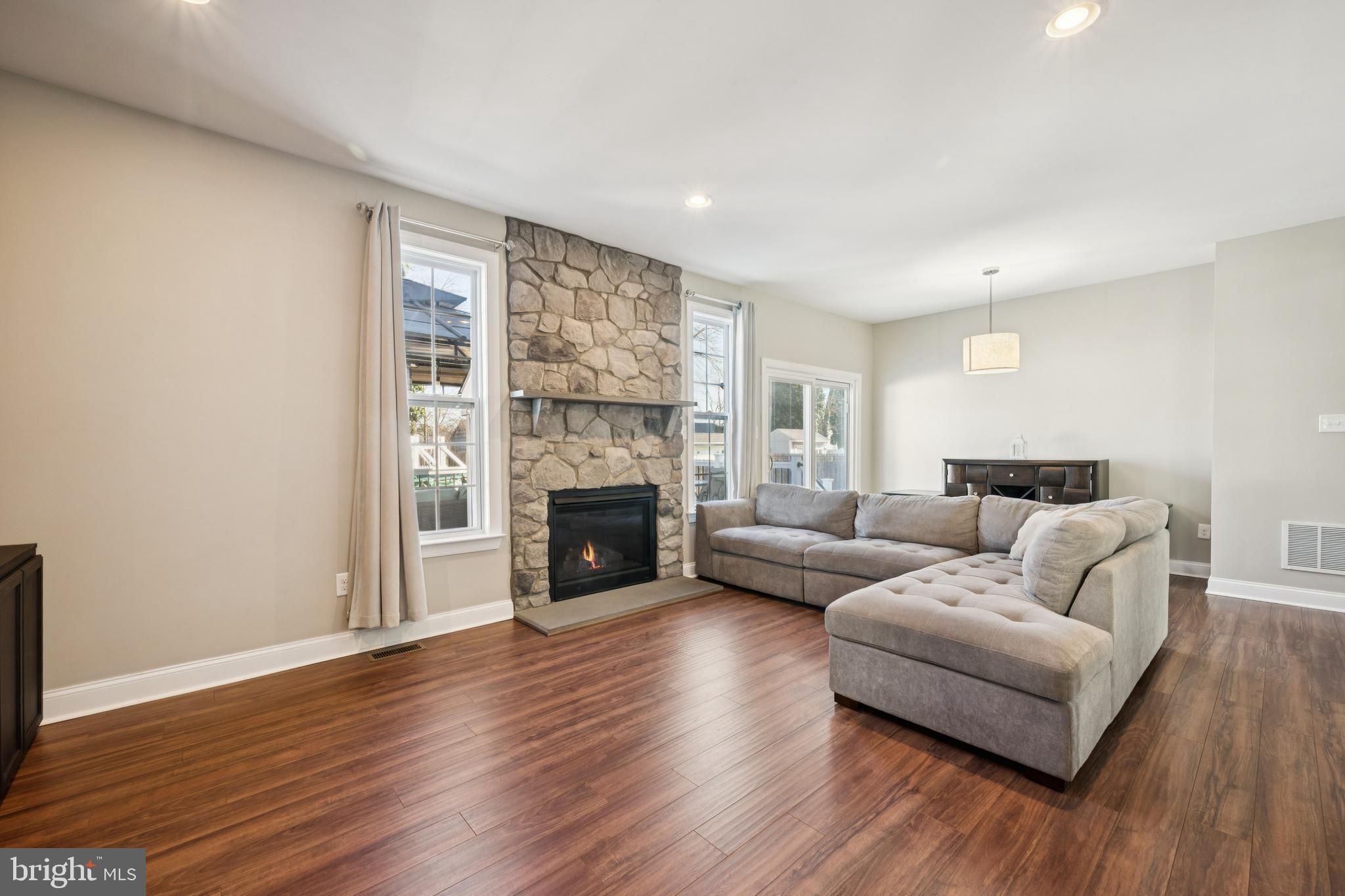 410 Illinois Avenue Delanco, NJ 08075 - Photo 10 of 26 Stone Fireplace