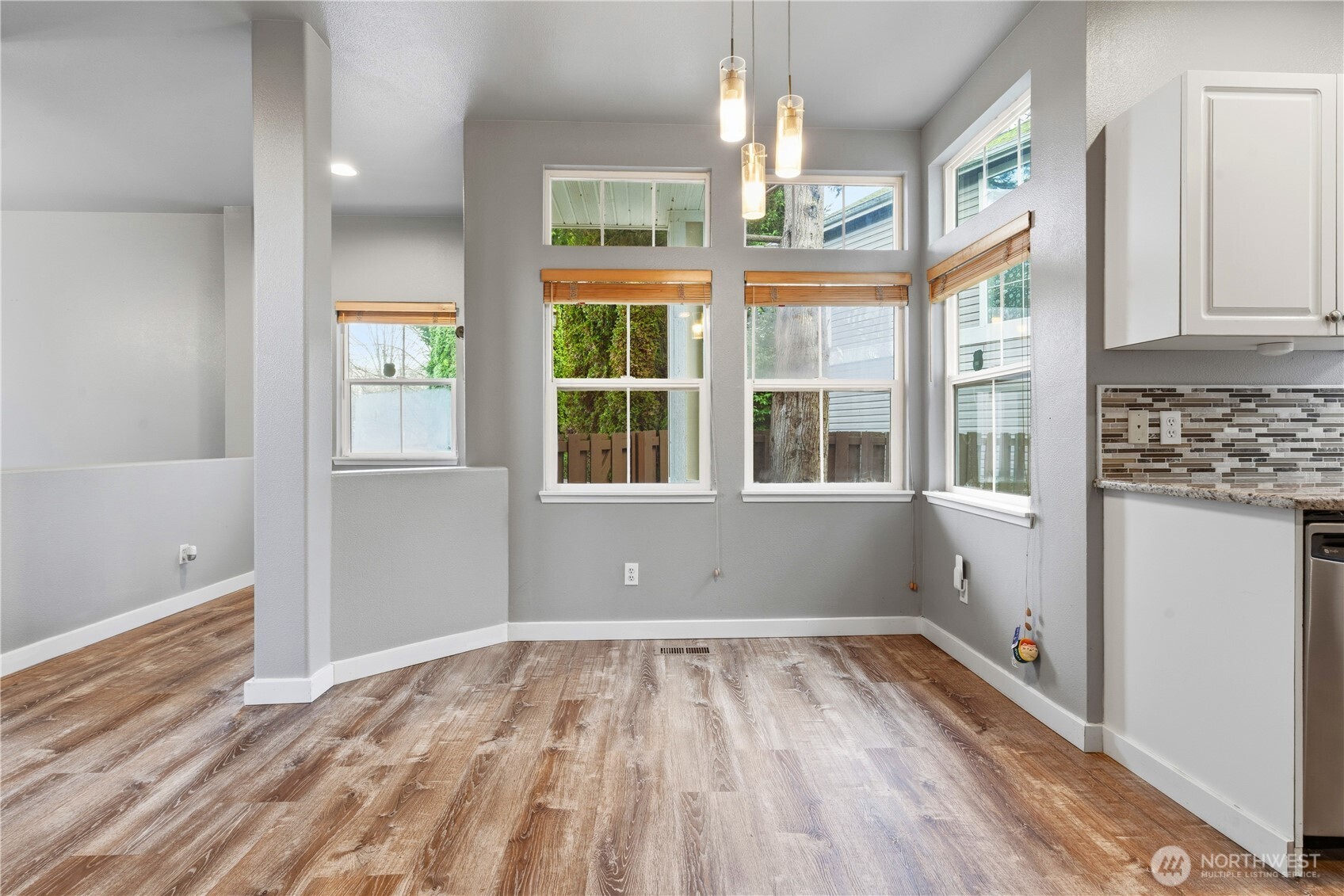 5624 South 233rd Street, Unit 41 Kent, WA 98032 - Photo 18 of 37 a view of empty room with a window and chandelier