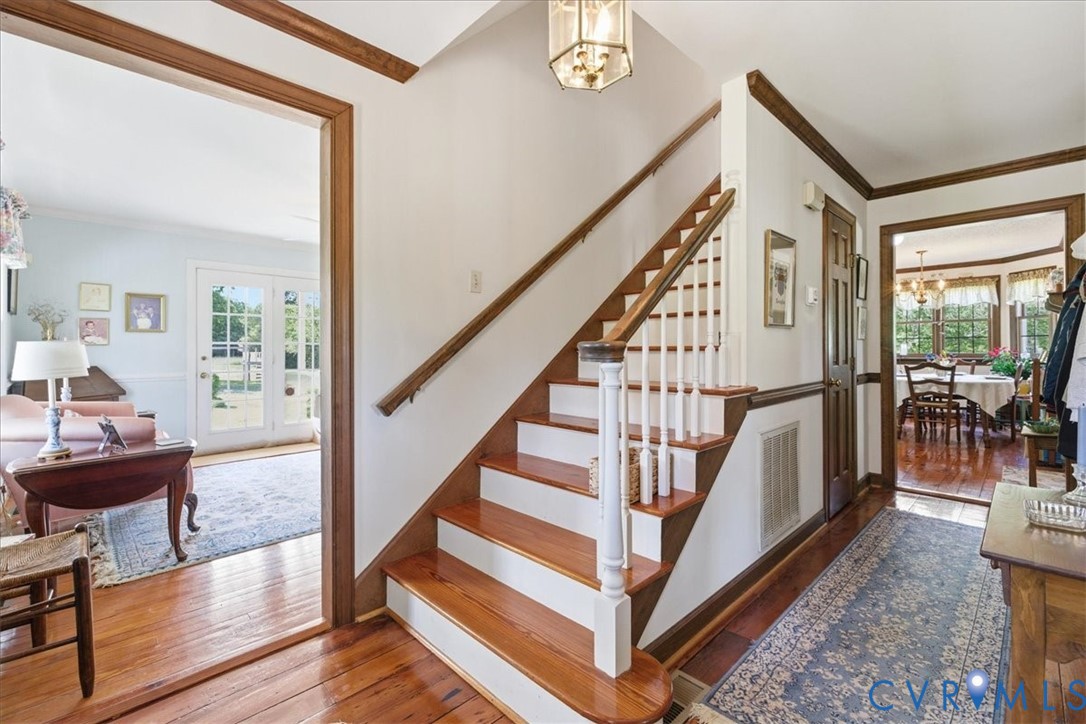 15414 Sunnybrook Road Petersburg, VA 23805 - Photo 17 of 29 a view of entryway and hall with wooden floor