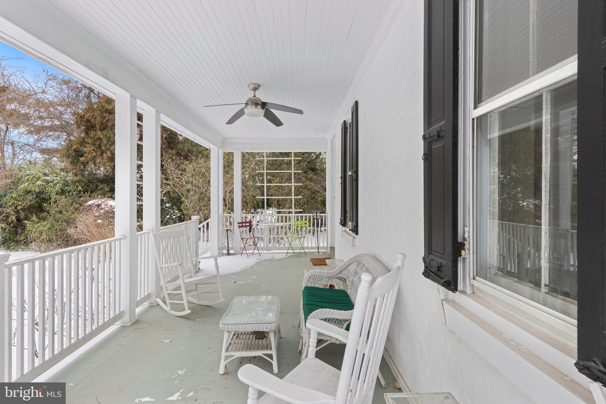 1009 Bent Road Media, PA 19063 - Photo 3 of 42 Front Porch with Ceiling Fan