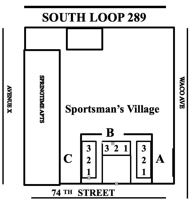 2308 74th Street, Unit B3 Lubbock, TX 79423 - Photo 18 of 18 a picture of a floor plan