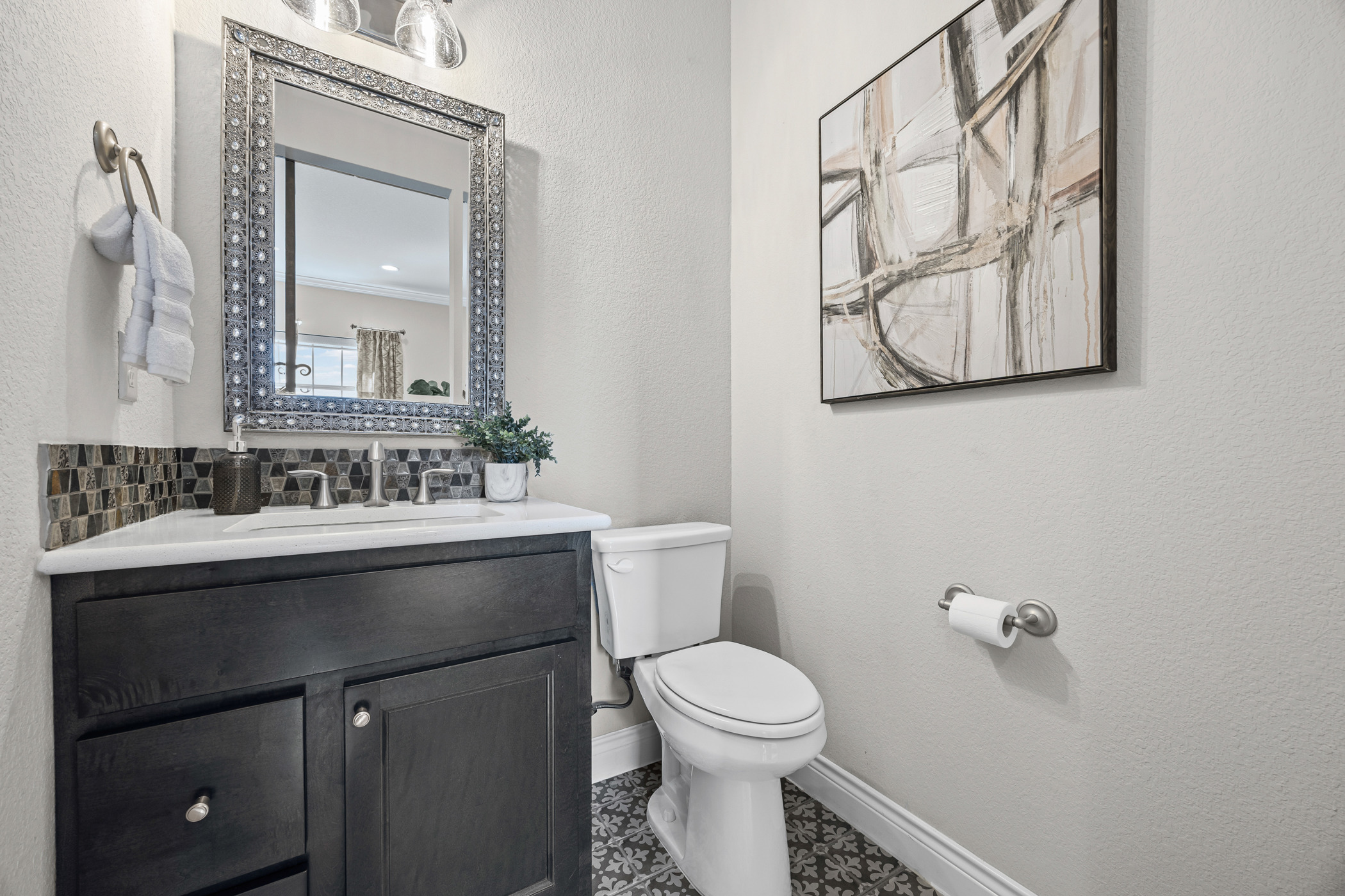 1112 Highknoll Lane Georgetown, TX 78628 - Photo 13 of 40 Trendy half bath on level 2
