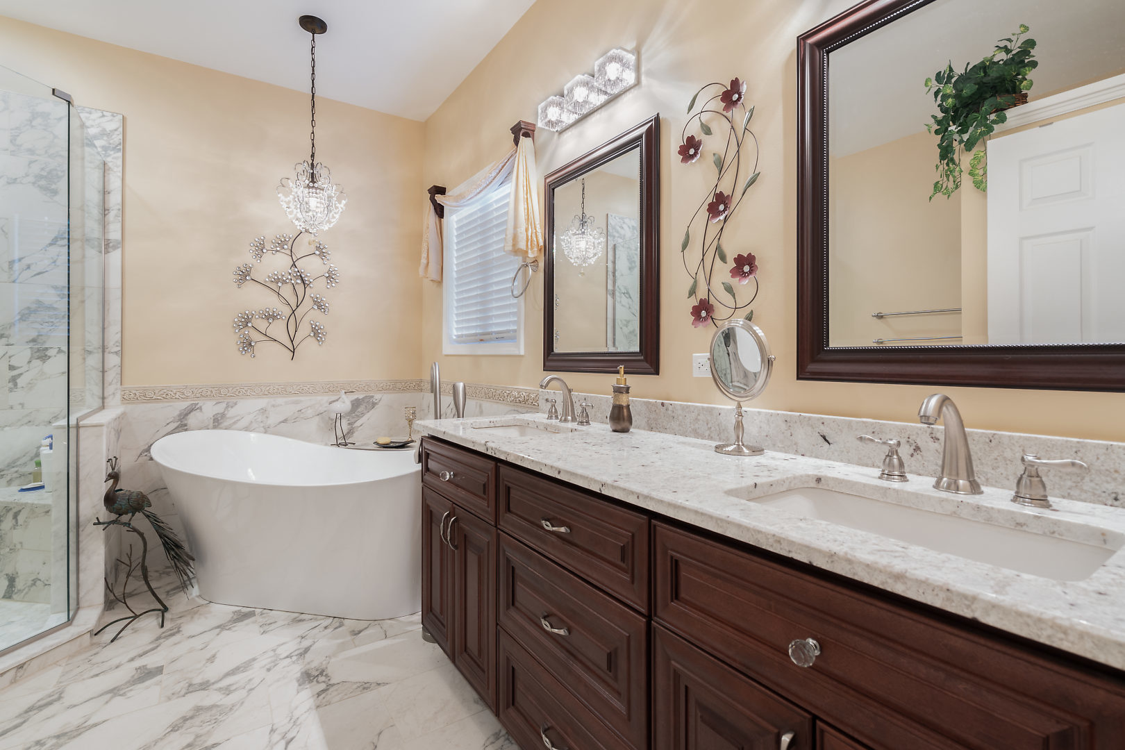 14 Winthrop New Road Sugar Grove, IL 60554 - Photo 14 of 25 a bathroom with a granite countertop sink mirror and a