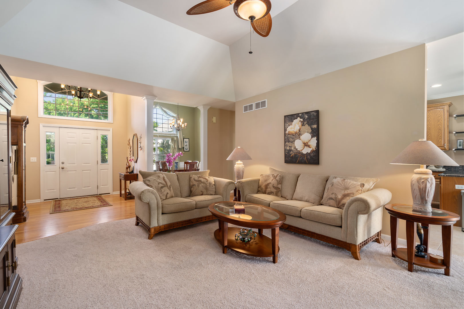 14 Winthrop New Road Sugar Grove, IL 60554 - Photo 5 of 25 a living room with furniture and a large window