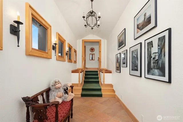 a front view of a house with entryway