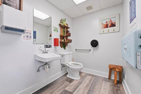 300 Main Street Volant, PA 16156 - Photo 22 of 31 a bathroom with a sink toilet and a mirror