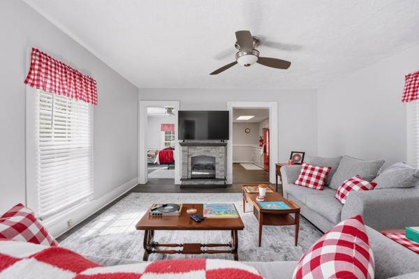 300 Main Street Volant, PA 16156 - Photo 27 of 31 a living room with furniture and a flat screen tv