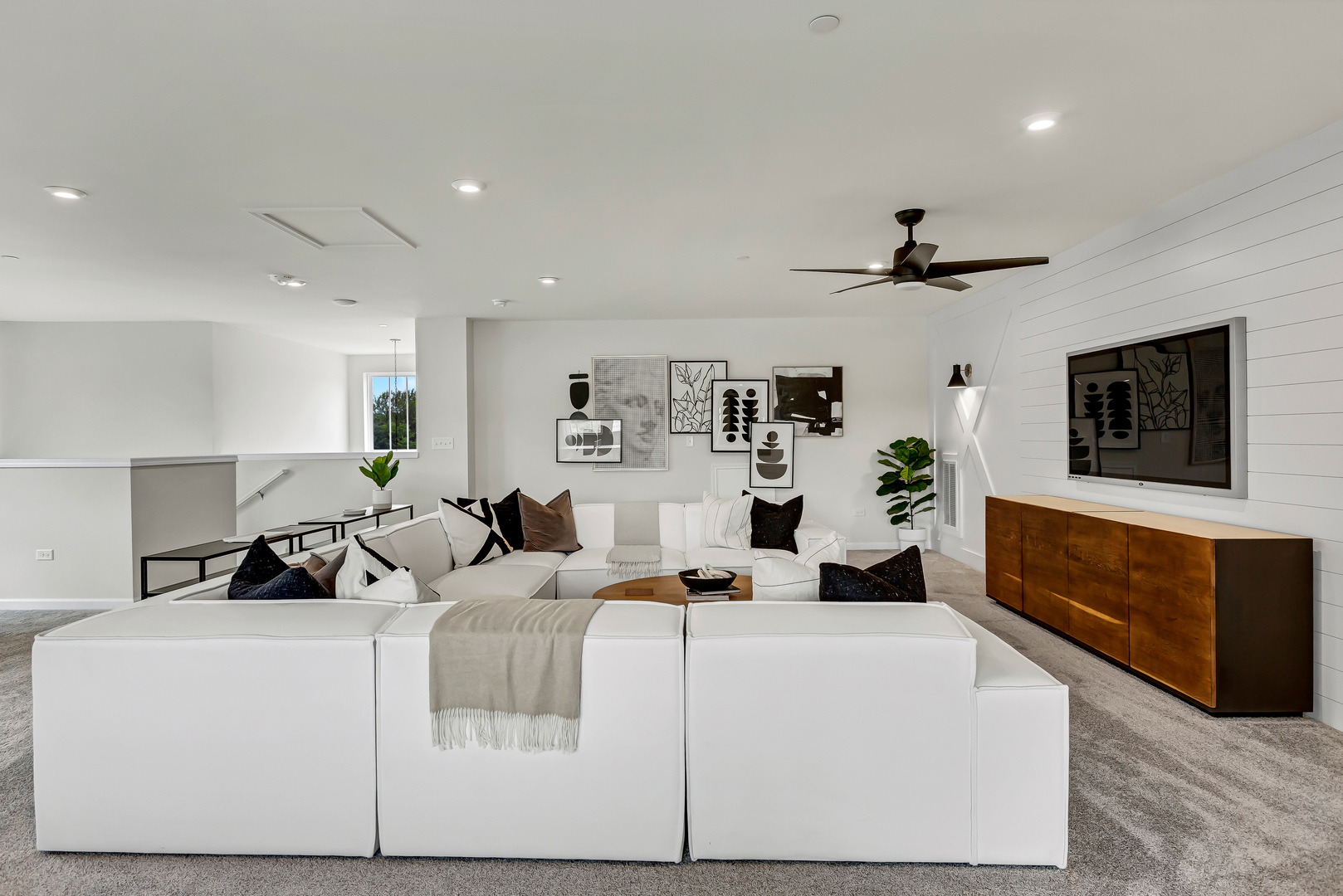 1237 Josiah Road Naperville, IL 60563 - Photo 13 of 16 a living room with furniture and a flat screen tv