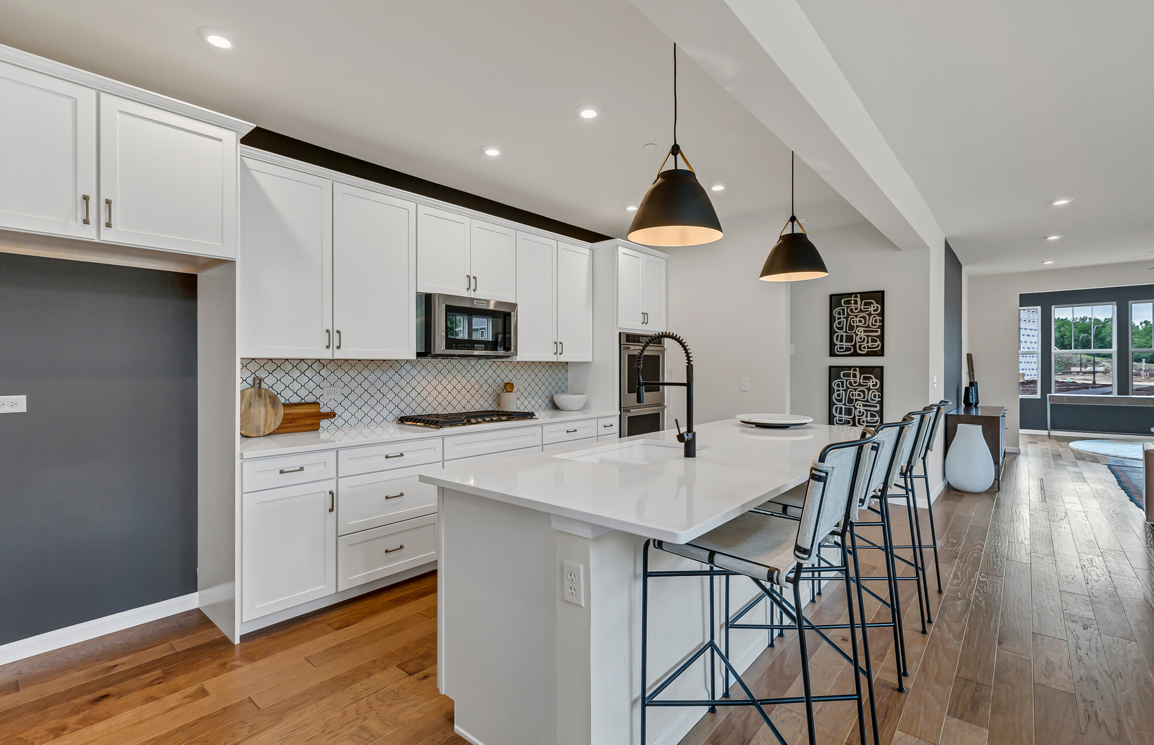 1237 Josiah Road Naperville, IL 60563 - Photo 2 of 16 a kitchen with stainless steel appliances a white table chairs and a refrigerator