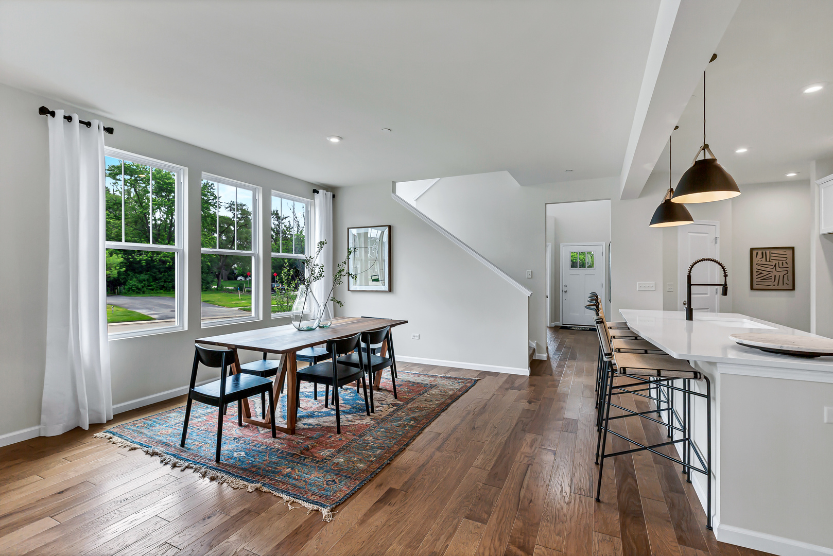 1237 Josiah Road Naperville, IL 60563 - Photo 3 of 16 a dining room with furniture and wooden floor